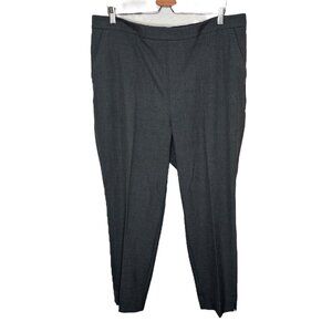 Banana Republic Factory Hayden Tapered Pants Plus Size 18 Charcoal Gray